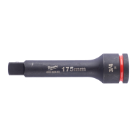 MILWAUKEE Průmyslové hlavice Shockwave 3/4" prodloužení 175mm 4058546406882