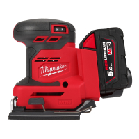 MILWAUKEE M18 BQSS M18™ vibrační bruska na čtvrtinu listu brusného papíru 4933479967