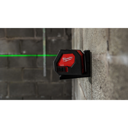 MILWAUKEE CLL Zelený křížový laser na alkalické baterie 4933478753