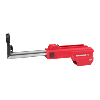 MILWAUKEE M18 FDDEL32 Speciální odsávání prachu pro 32mm SDS-Plus kladivo s D rukojetí M18 FUEL™ s mechanismem AUTOPULSE™ 493349