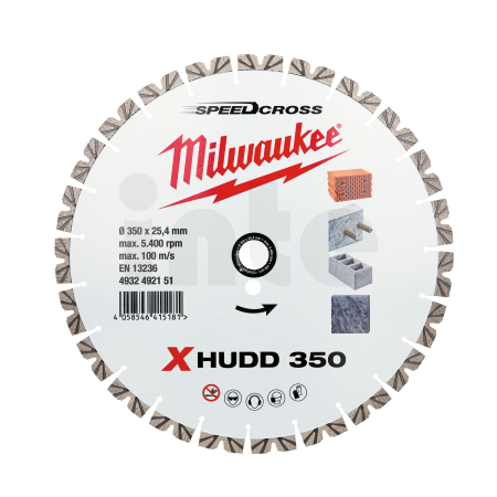 MILWAUKEE Kotouč X-HUDD 350 mm 4932492151