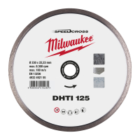 MILWAUKEE Diamantový kotouč celoobvodový DHTI 125 mm 4932492155