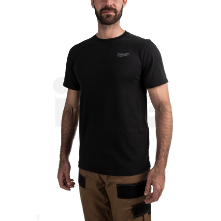 MILWAUKEE Hybridní triko s krátkým rukávem černé 4932492965