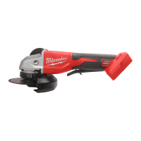 MILWAUKEE M18 bezuhlíková úhlová bruska 125 mm s kolébkovým spínačem 4933492645