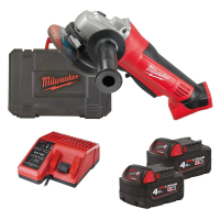 MILWAUKEE HD18 AG-125-402C M18 Aku úhlová bruska s kolébkovým spínačem 125 mm 4933441507