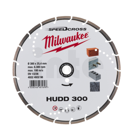 MILWAUKEE Diamantový brusný kotouč HUDD 300 mm 4932493298