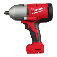 MILWAUKEE M18 BLHIWF12-0X ½″ bezuhlíkový rázový utahovák s pojistným kroužkem 4933492787