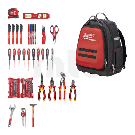 MILWAUKEE Packout Backpack Electrician Set 4932498407